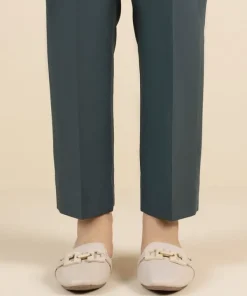 Hot Sapphire Dyed Cotton Trousers