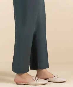 Hot Sapphire Dyed Cotton Trousers