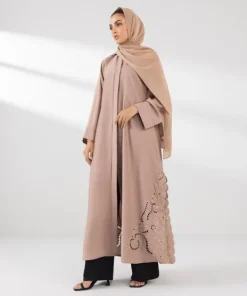Best Sapphire Embroidered Abaya Set Pink