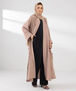 Best Sapphire Embroidered Abaya Set Pink