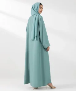 Online Sapphire Embroidered Abaya Set Aqua