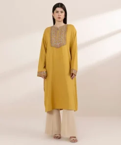Sale Sapphire Embroidered Arabic Lawn Shirt