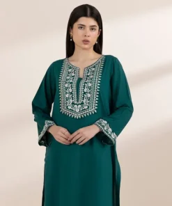 New Sapphire Embroidered Arabic Lawn Shirt