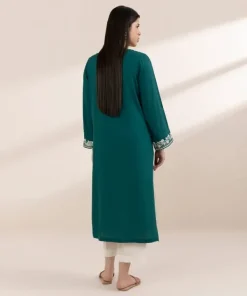 New Sapphire Embroidered Arabic Lawn Shirt