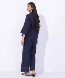 Discount Sapphire Embroidered Button Through Shirt Navy Blue