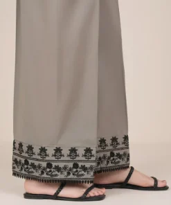 Outlet Sapphire Embroidered Cambric Culottes