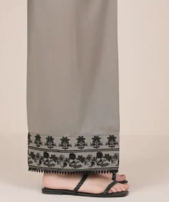 Outlet Sapphire Embroidered Cambric Culottes