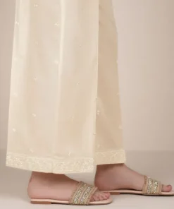 Clearance Sapphire Embroidered Cambric Culottes