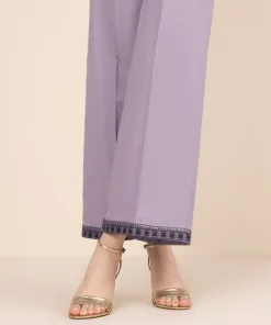Online Sapphire Embroidered Cambric Culottes Purple