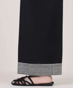 Sale Sapphire Embroidered Cambric Culottes