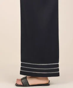 Discount Sapphire Embroidered Cambric Culottes Black