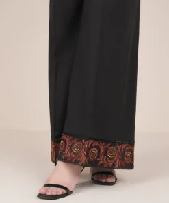 Clearance Sapphire Embroidered Cambric Flared Pants