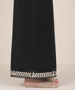 Online Sapphire Embroidered Cambric Flared Pants