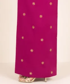 New Sapphire Embroidered Cambric Flared Pants Pink