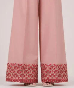 New Sapphire Embroidered Cambric Flared Pants