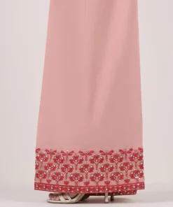 New Sapphire Embroidered Cambric Flared Pants