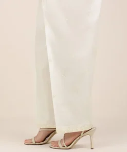 New Sapphire Embroidered Cambric Shalwar White