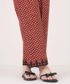 New Sapphire Embroidered Cambric Straight Pants