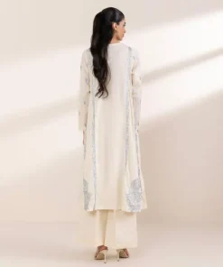 Best Sapphire Embroidered Cotton Jacquard Shirt Off White