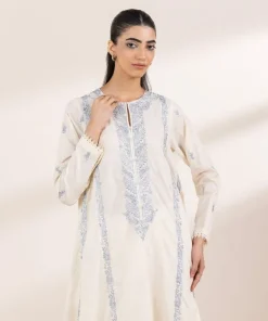 Best Sapphire Embroidered Cotton Jacquard Shirt Off White