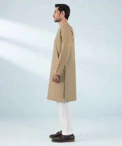 Discount Sapphire Embroidered Cotton Kurta - Regular Fit Brown