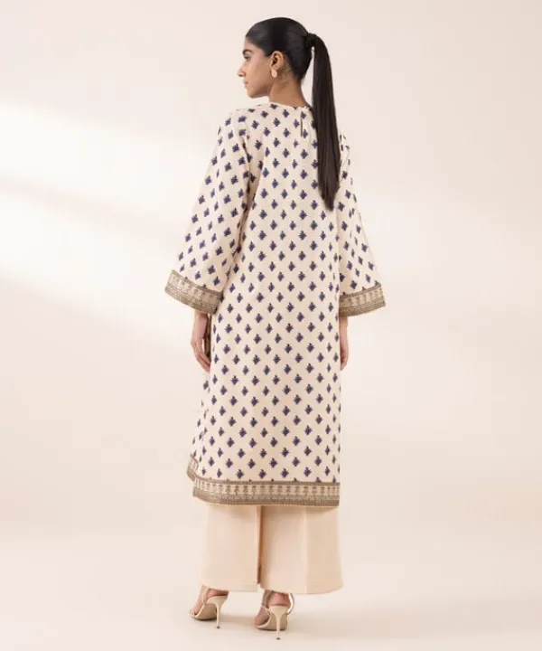 Best Sapphire Embroidered Cotton Satin Shirt Beige