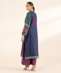 Sale Sapphire Embroidered Cotton Satin Shirt Blue