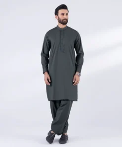 Discount Sapphire Embroidered Cotton Suit - Regular Fit