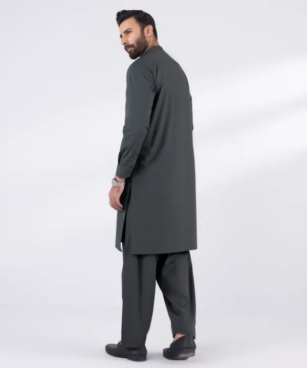 Discount Sapphire Embroidered Cotton Suit - Regular Fit
