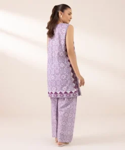 Fashion Sapphire Embroidered Cotton Viscose Shirt Purple