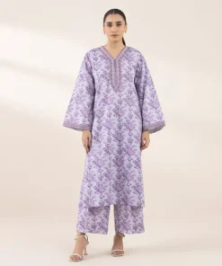 Discount Sapphire Embroidered Cotton Viscose Shirt Purple