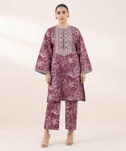 Online Sapphire Embroidered Cotton Viscose Shirt Purple