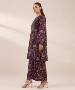 Sale Sapphire Embroidered Cotton Viscose Shirt Purple