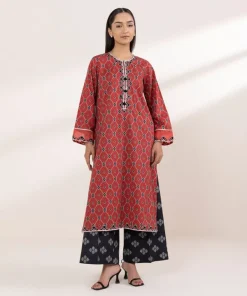 Discount Sapphire Embroidered Cotton Viscose Shirt Maroon