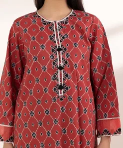 Discount Sapphire Embroidered Cotton Viscose Shirt Maroon