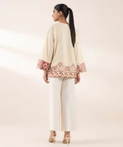 New Sapphire Embroidered Dobby Shirt Off White