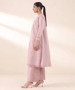 Hot Sapphire Embroidered Dobby Shirt Tea Pink