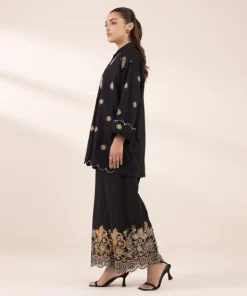 Best Sapphire Embroidered Dobby Shirt Black