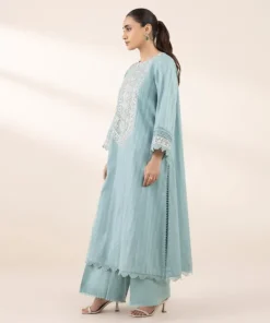 Discount Sapphire Embroidered Dobby Shirt Blue