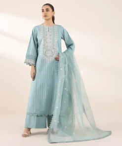 Discount Sapphire Embroidered Dobby Shirt Blue