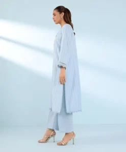 Online Sapphire Embroidered Dobby Shirt Blue