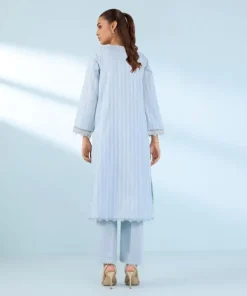 Online Sapphire Embroidered Dobby Shirt Blue