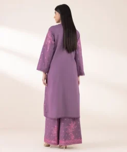 Clearance Sapphire Embroidered Dobby Shirt Purple