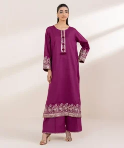 New Sapphire Embroidered Dobby Shirt Magenta