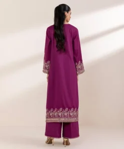 New Sapphire Embroidered Dobby Shirt Magenta