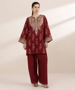 Clearance Sapphire Embroidered Jacquard Shirt