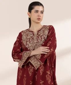 Clearance Sapphire Embroidered Jacquard Shirt