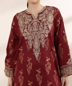 Clearance Sapphire Embroidered Jacquard Shirt