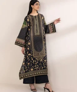 Discount Sapphire Embroidered Lawn Shirt Black