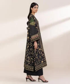 Discount Sapphire Embroidered Lawn Shirt Black